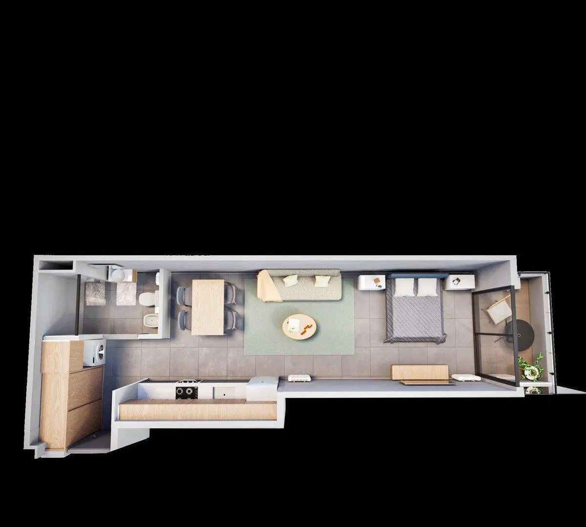 Venta monoamb Saavedra amenities frente parque 3