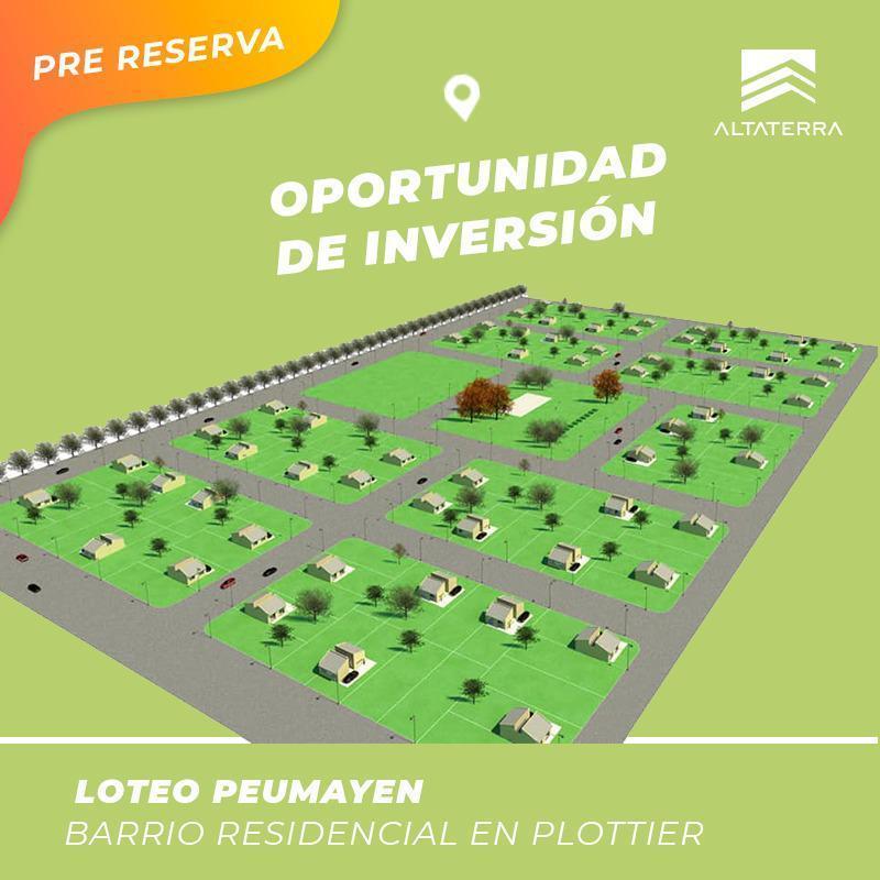 Terrenos en Plottier Loteo Peumayen 1