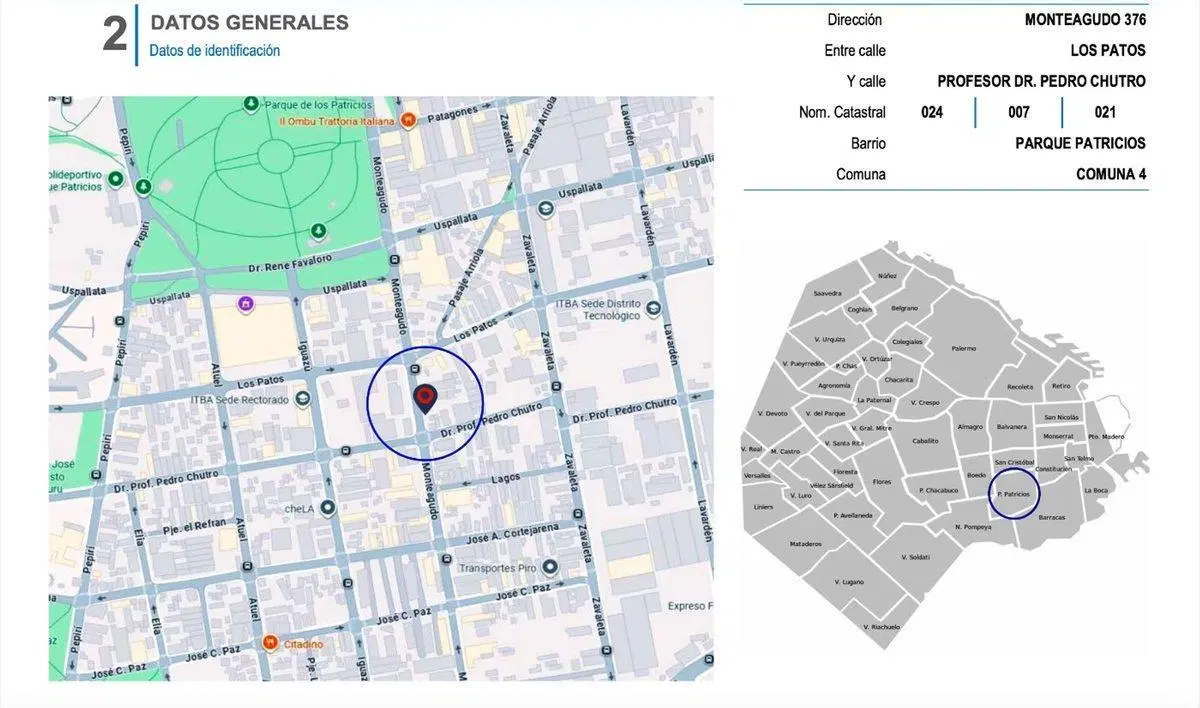 LOTE EN VENTA PARQUE PATRICIOS - MTS. 1912. 4
