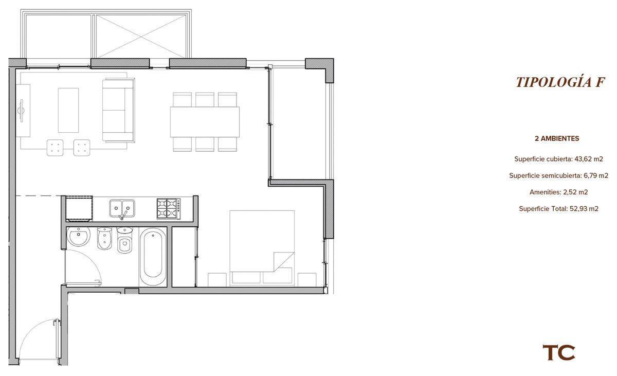 VENTA DEPARTAMENTO 2 AMBIENTES TIGRE EL CARDON II