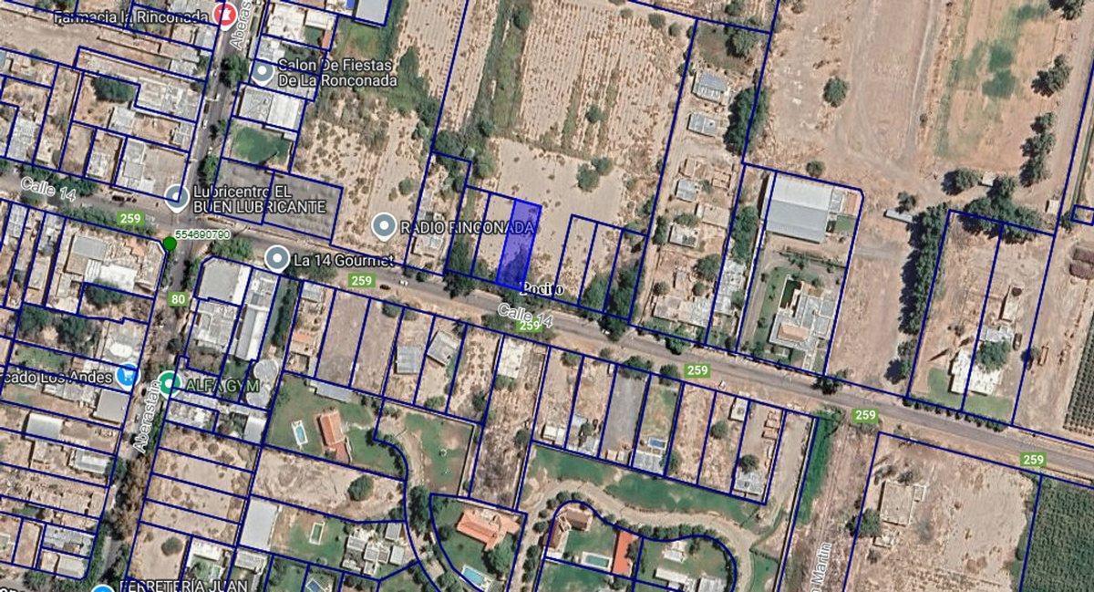 VENTA DE LOTE DE 492,5 M2 LA RINCONADA POCITO