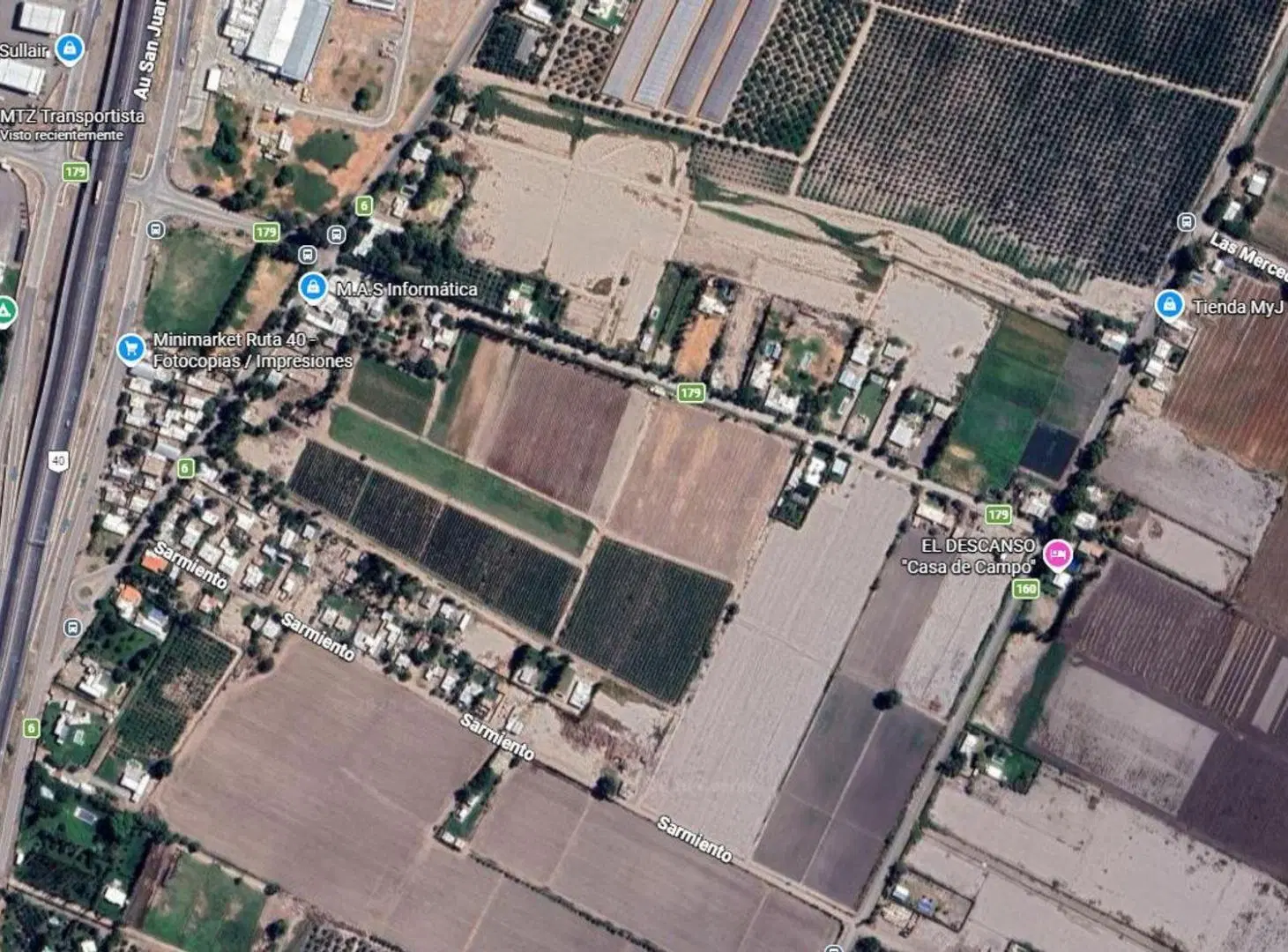 Terreno de 1.3 Has, sobre calle 8. Pocito 5