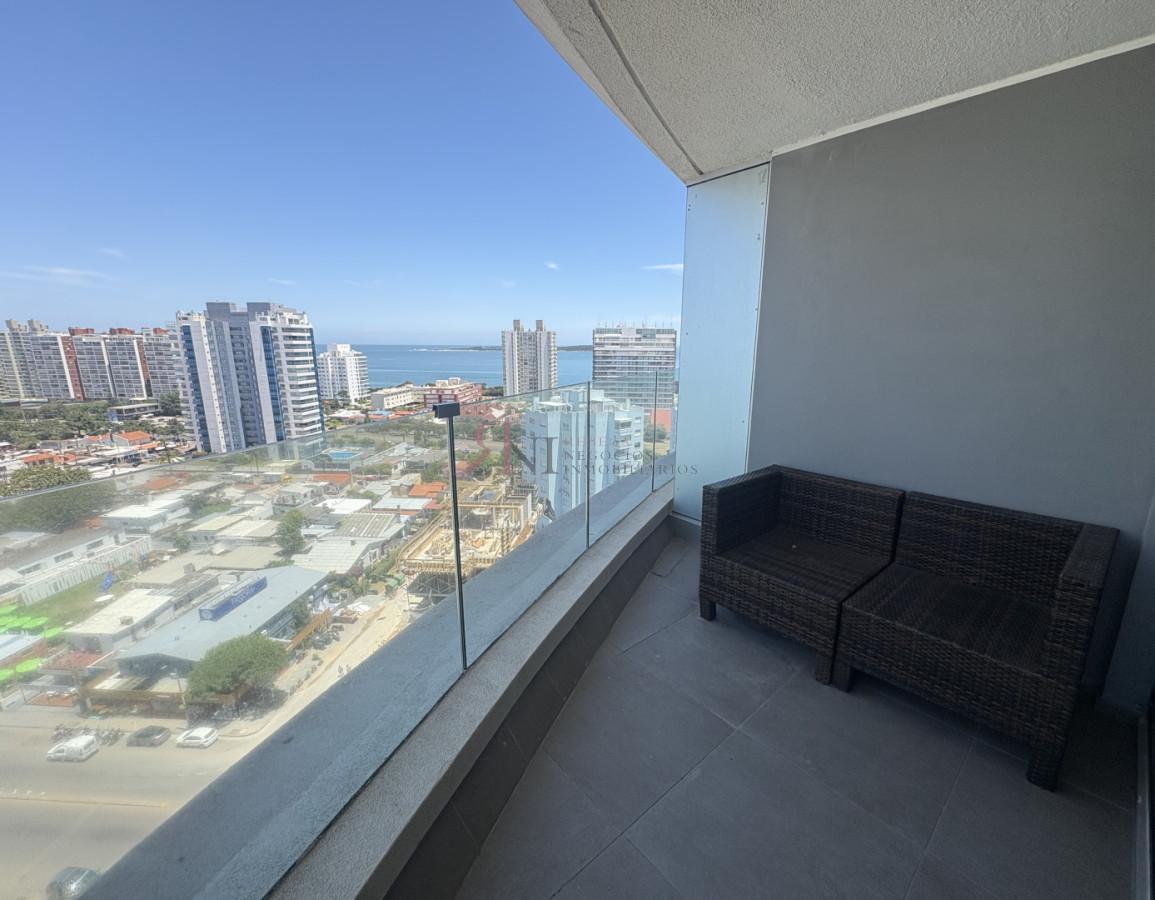 Piso alto con linda vista al mar