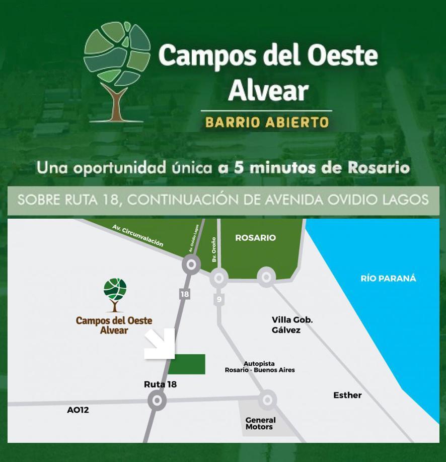 Foto de VENTA - TERRENOS - CAMPOS DEL OESTE ALVEAR - LOTE 140, imagen 2