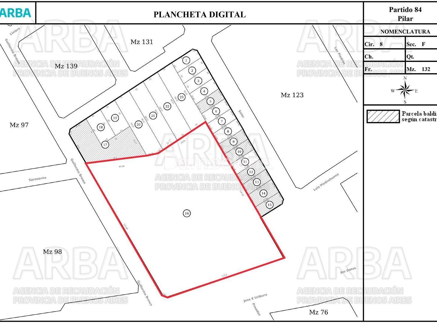 Terreno Fracción en Venta en Pilar
