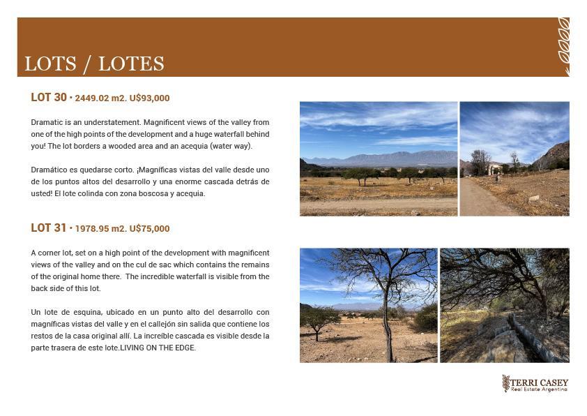 Lotes en Salta "San Isidro" Al Pie de Los Andes 1