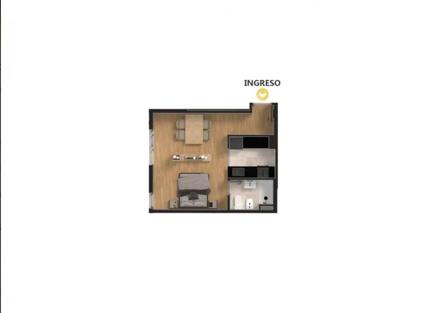 Venta - Departamento monoambiente en zona Río - Parque España, Centro, Rosario 2