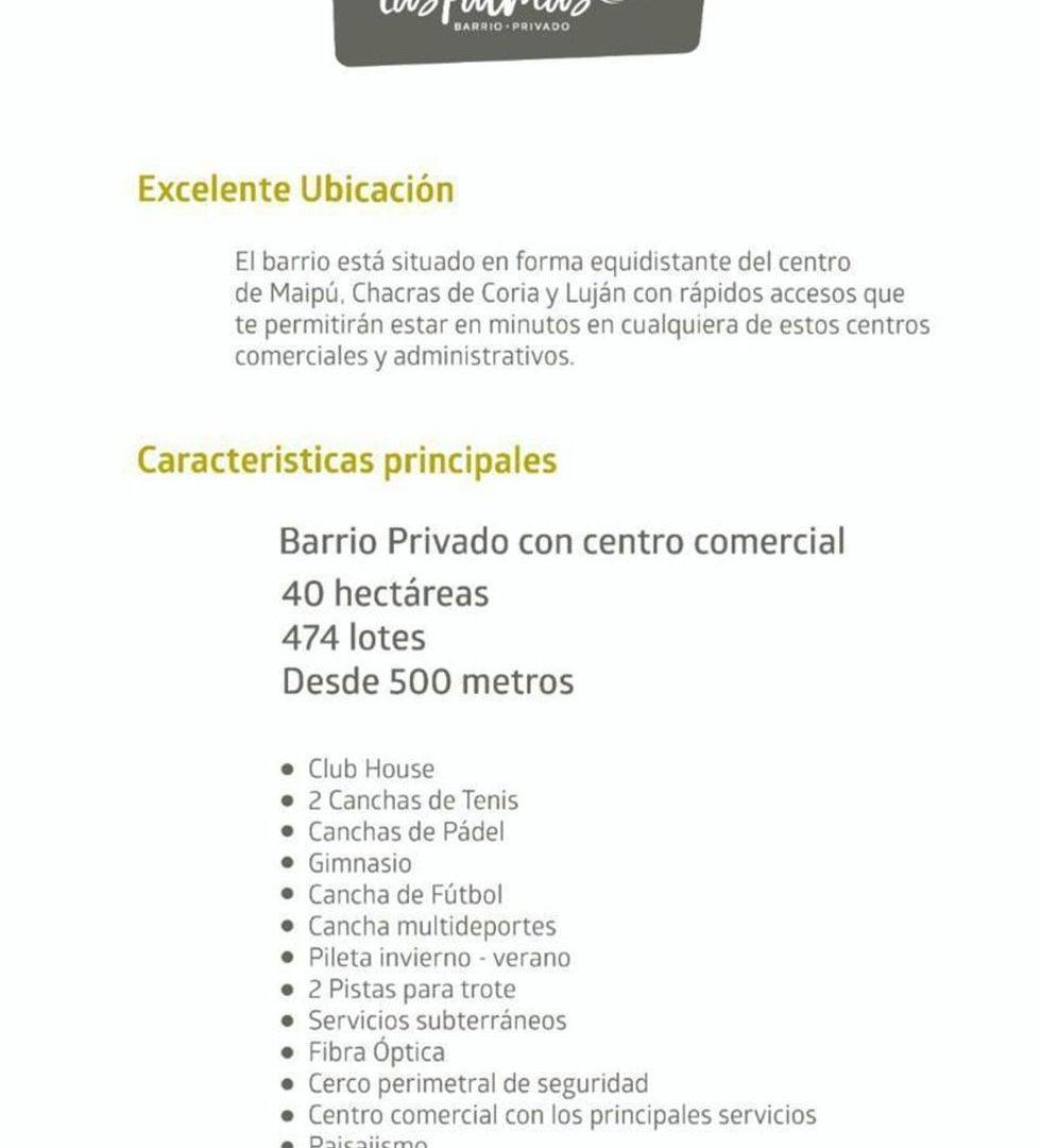 Foto de venta lote en barrio las palmas, da al club house, imagen 4