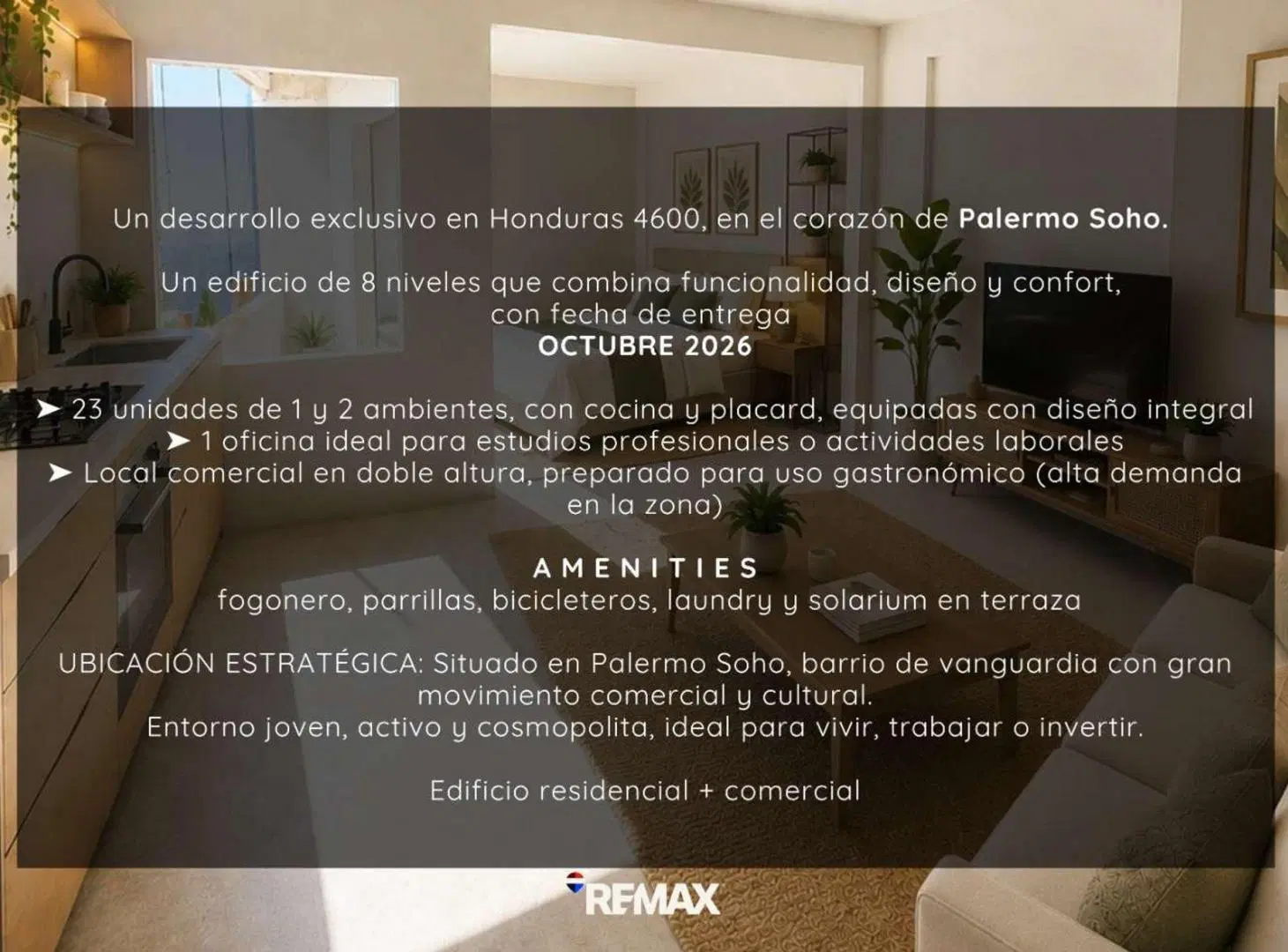 Monoamb c/bcon. 30m2. Financiación. Palermo 8
