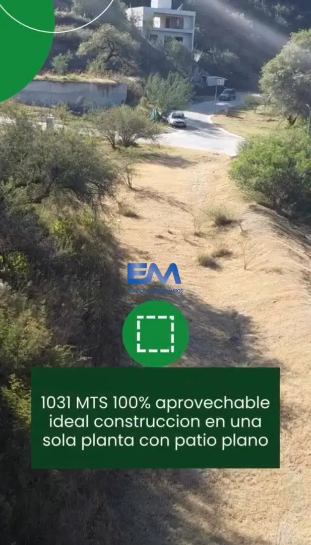 Vdo lote plano en la Deseada Country a Mts. del acceso principal 4