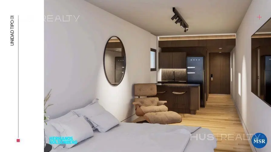 Venta departamento monoambiente en Palermo, edificio full amenities. 4