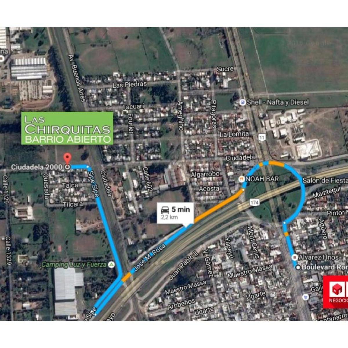 VENTA LOTES BARRIO ABIERTO GRANADERO BAIGORRIA LAS CHIRQUITAS