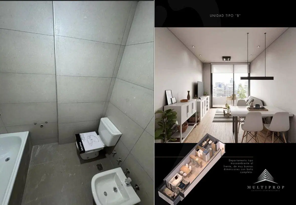 EN VENTA MONOAMBIENTE AL FRENTE A ESTRENAR 5