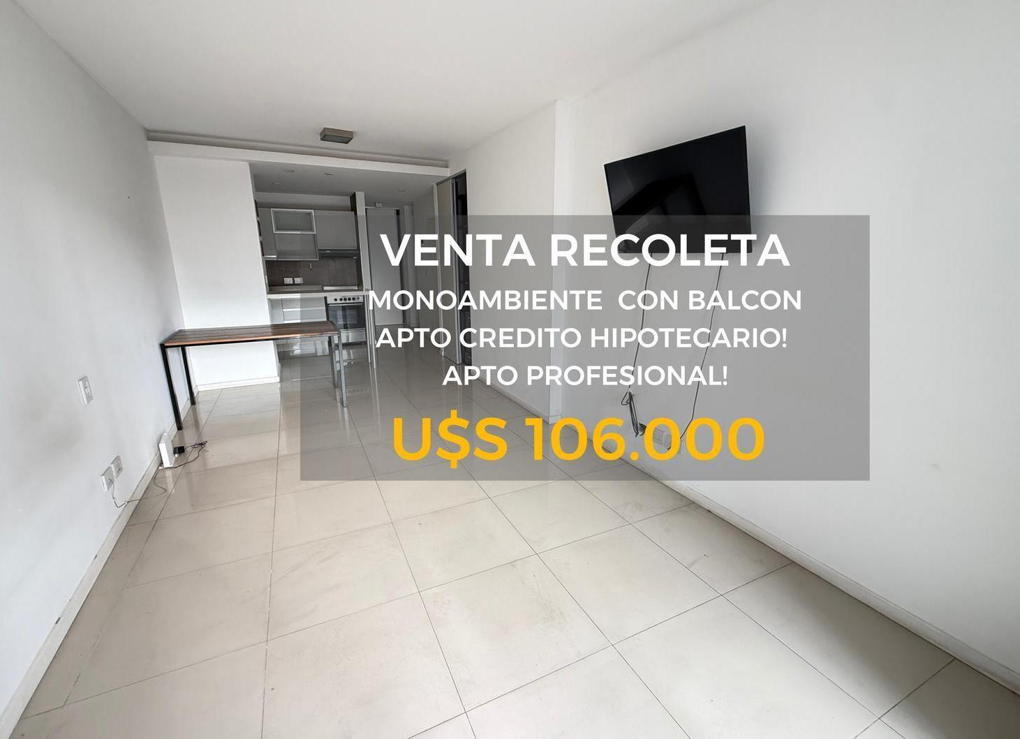 Foto de Departamento MONOAMBIENTE RECOLETA, APTO PROFESIONAL,APTO CREDITO, imagen 2