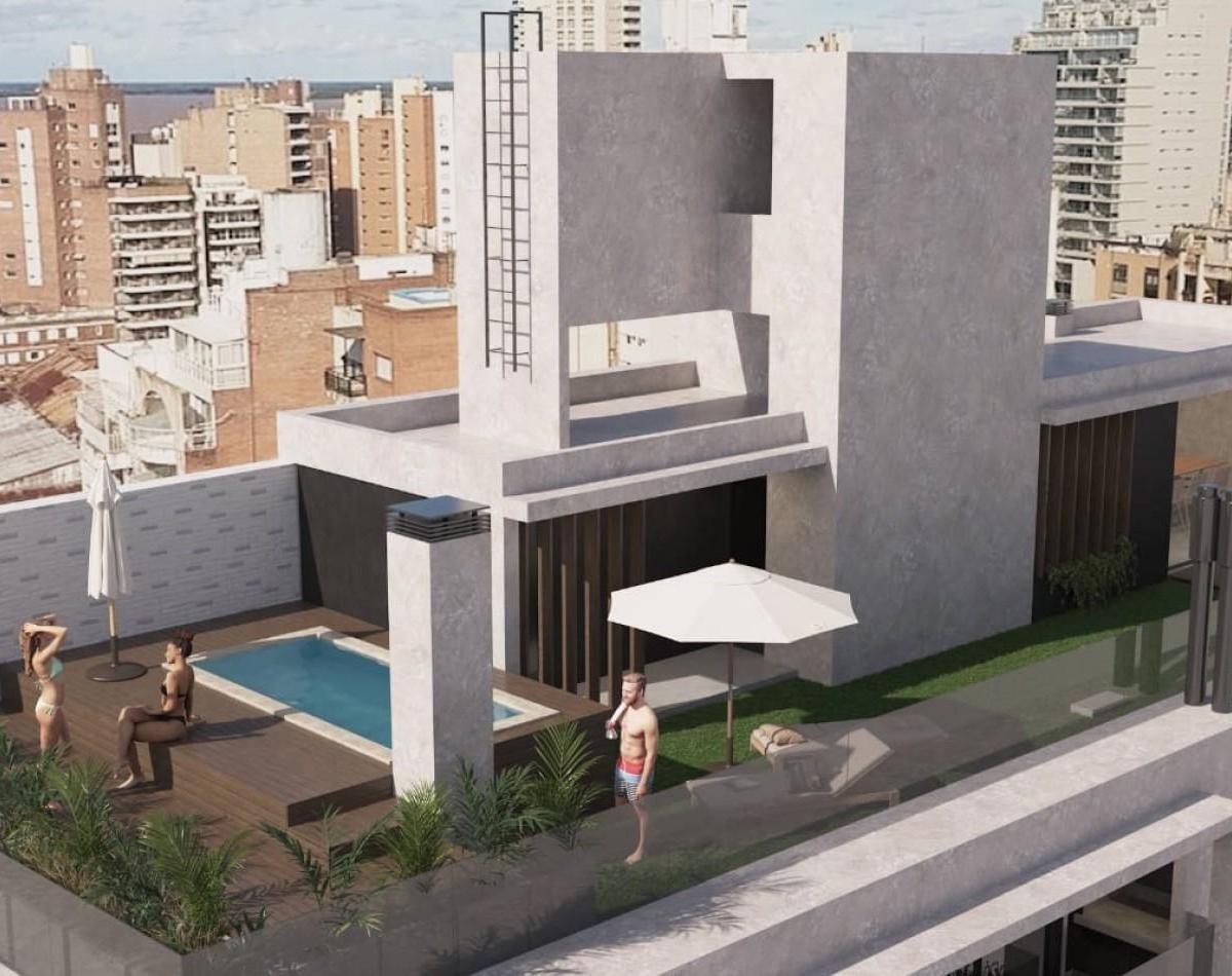 Departamentos loft de 2 dormitorios Centro de Rosario - Pje. Simeoni 1192 Exelente Ubicacion