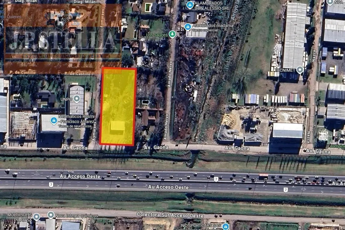 Lote en Esquina 2.475 m² s/ Colectora Acceso Oeste - Francisco Alvarez 4