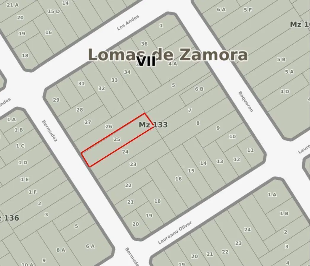 VENTA - Lote 500 m2 - Zona Residencial - Lomas de Zamora Oeste 2