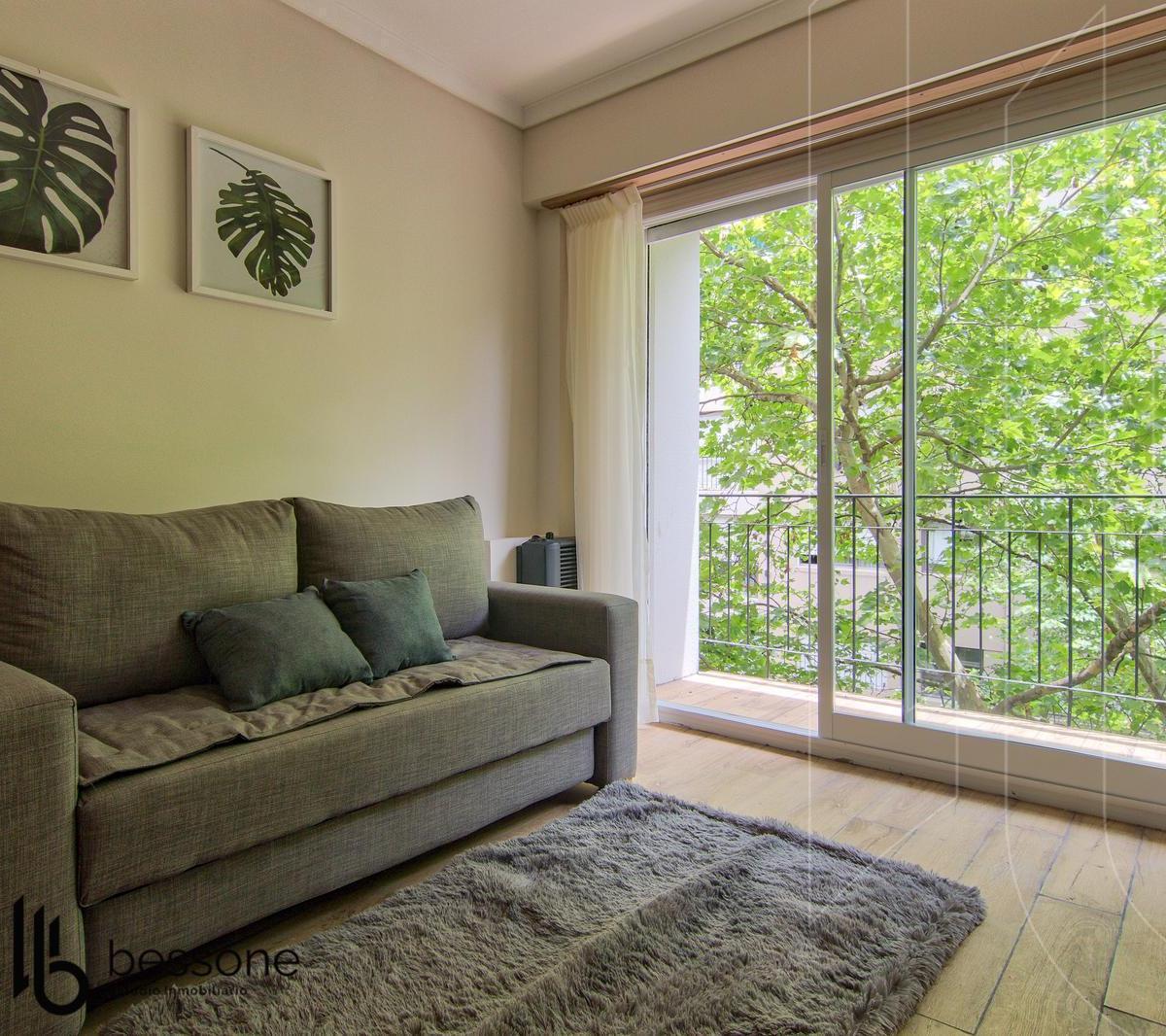 Departamento 2 Ambientes Con Balcon Reciclado Amoblado Plaza Colon