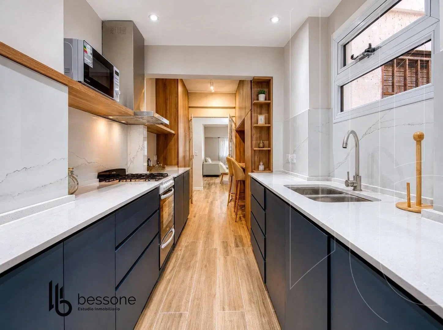 Departamento 3 ambientes en Guemes 4