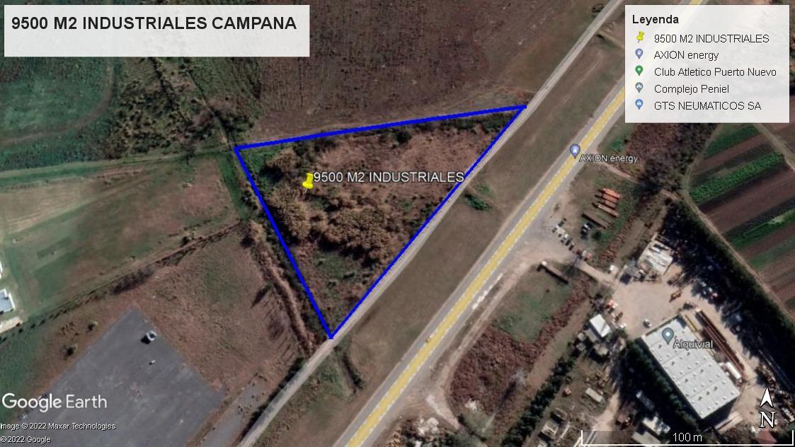 VENTA DE IMPORTANTE FRACCION INDUSTRIAL EN CAMPANA