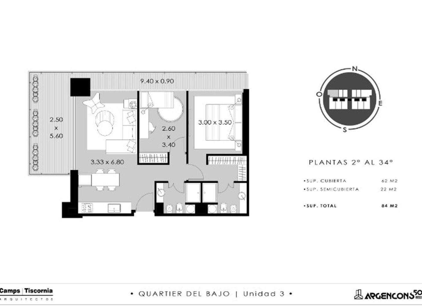 Foto de Venta Departamento Puerto Madero Tres ambientes Amenities Zona UCA, imagen 4