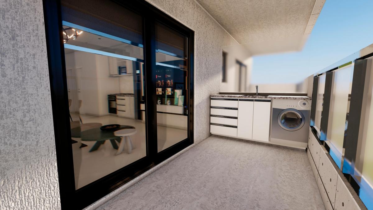 Departamento 2 ambientes con amenities y balcón en pozo, Bernal Centro