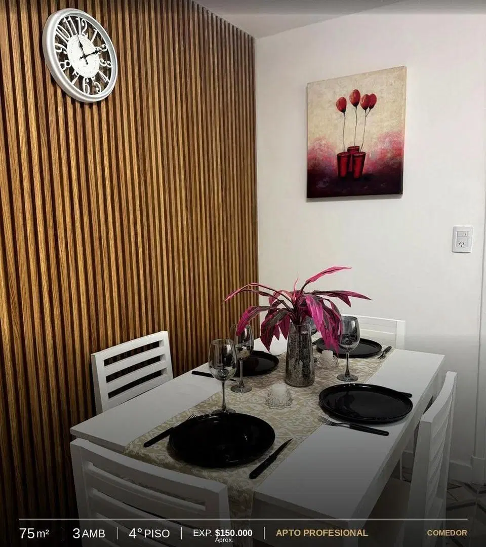 Departamento tres ambientes. Lateral. Santiago del Estero. Venta. 4