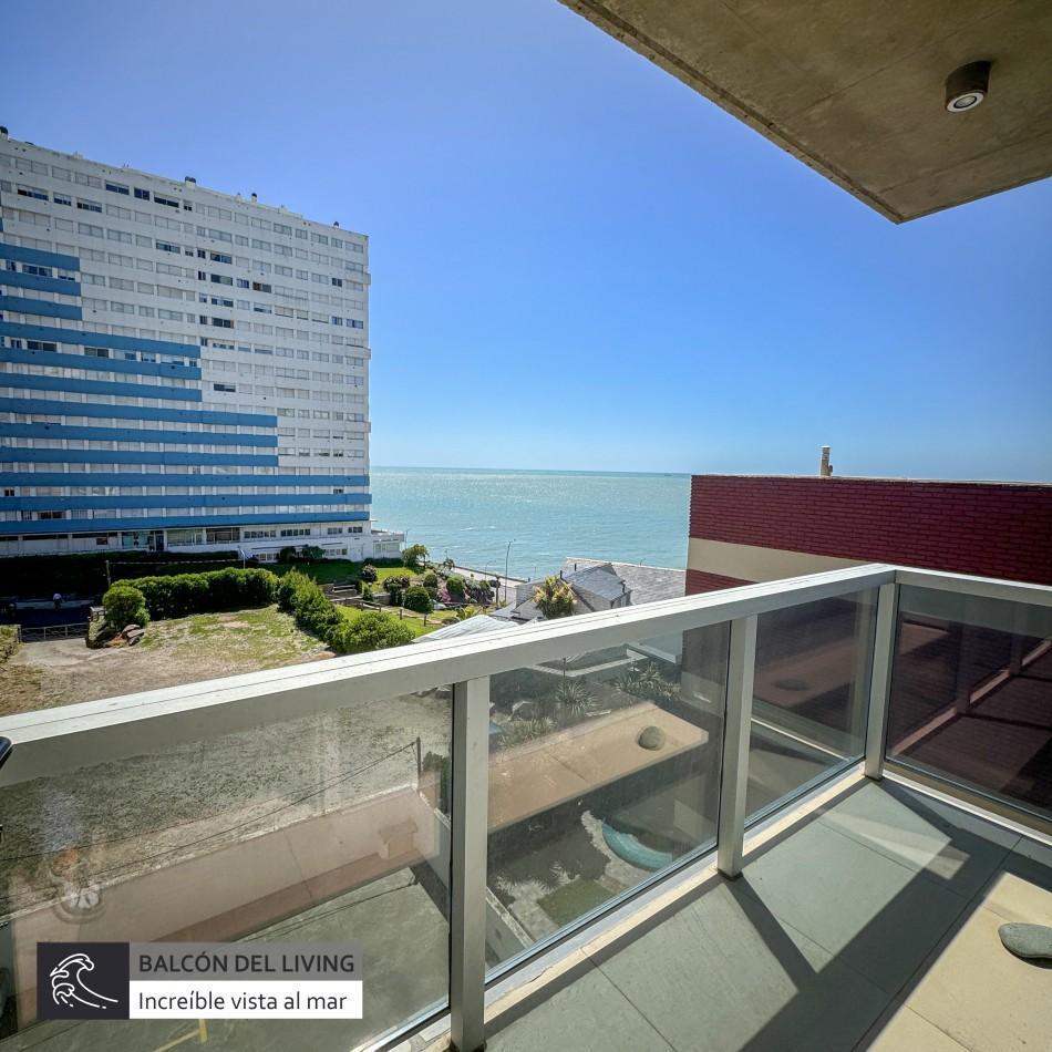ALQUILER 24 MESES | SEMIPISO DE TRES AMBIENTES VISTA AL MAR - PLAYA CHICA