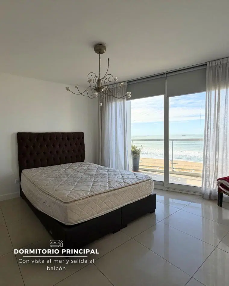 DEPARTAMENTO 3 AMBIENTES EN ALQUILER 24 MESES. VISTA PLENA AL MAR BALCON TERRAZA CON PARRILLA 4