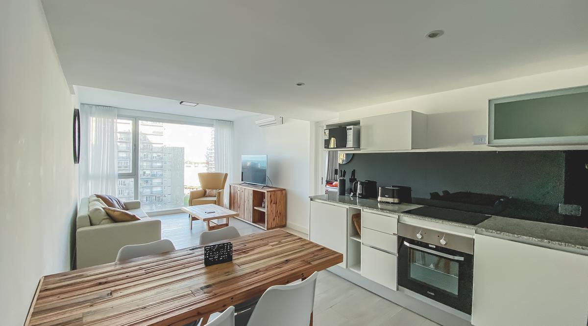 Venta departamento 2 ambientes estrenar con cochera, zona La Perla