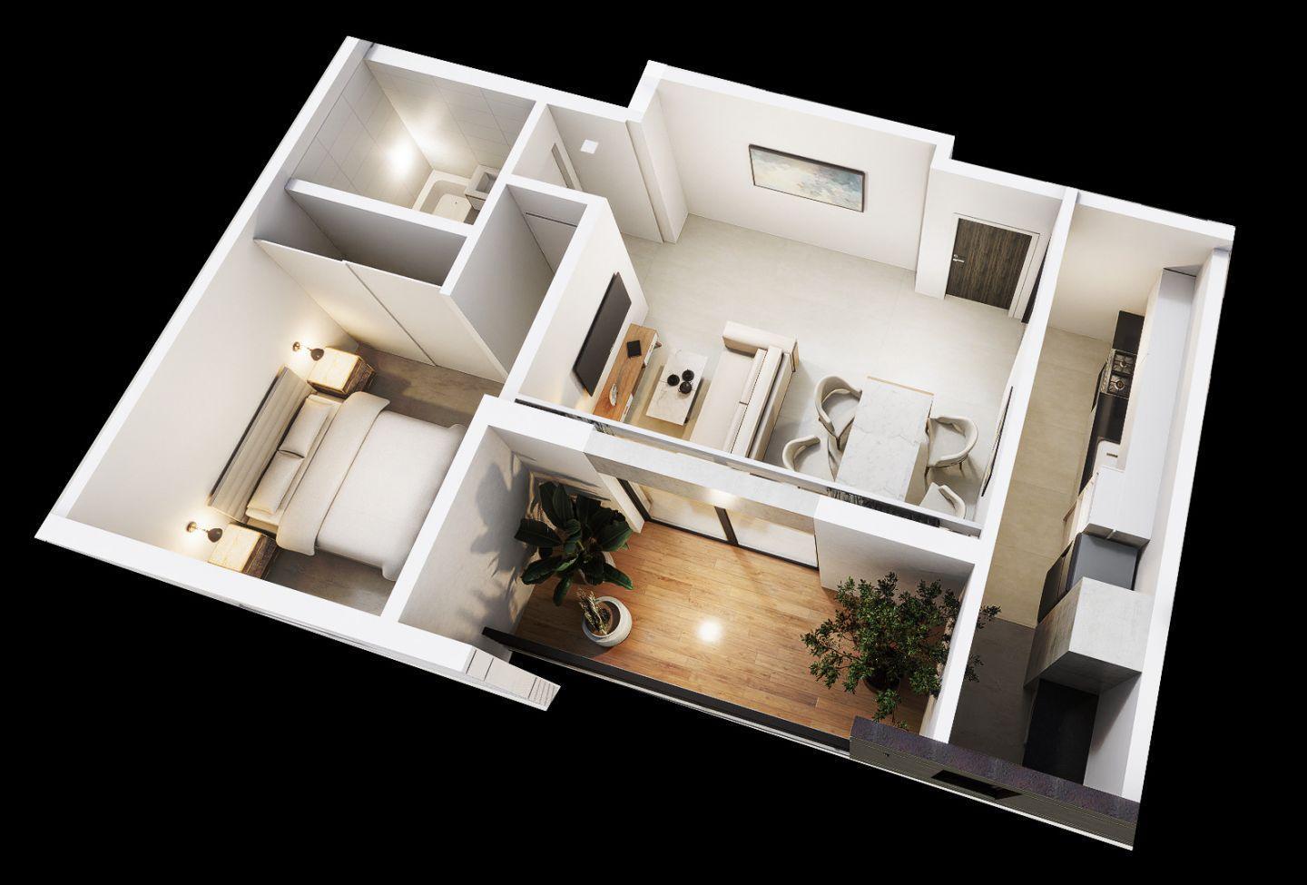 Foto de Departamento 2 Ambientes 57 M2 con Balcón Aterrazado., imagen 2