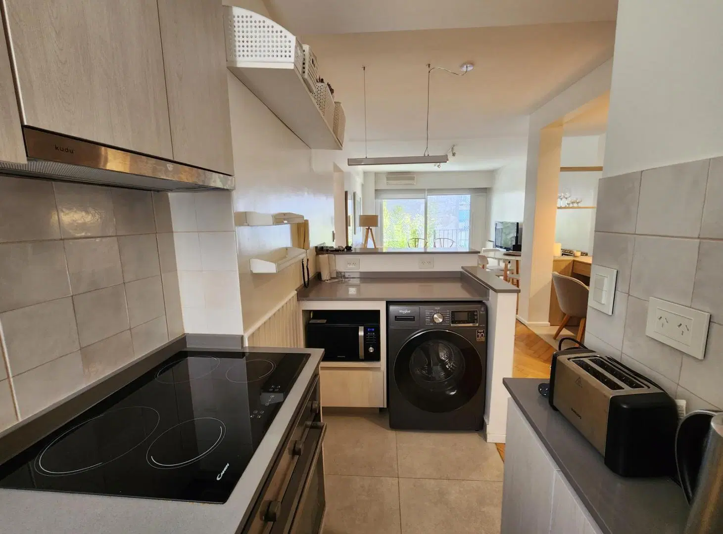 Departamento en Recoleta de 3 ambientes amoblados con lavarropas 2