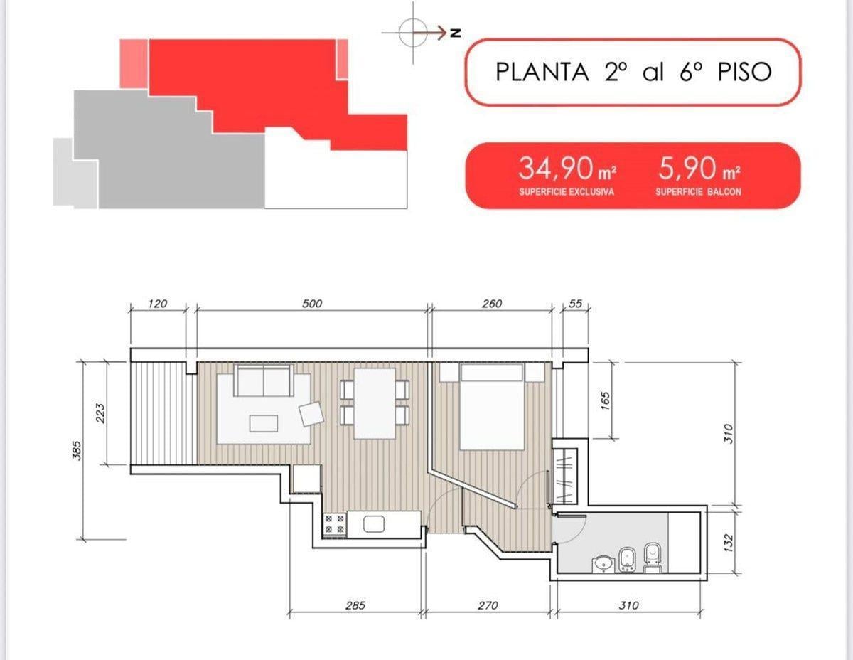 Foto de VENTA DEPTO MONOAMBIENTE POZO- ENTREGA+CUOTAS, imagen 4