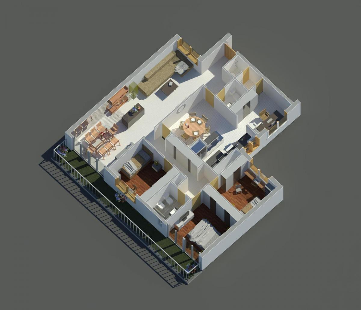 Excelente Departamento de 4 Ambientes con Dependencia 5