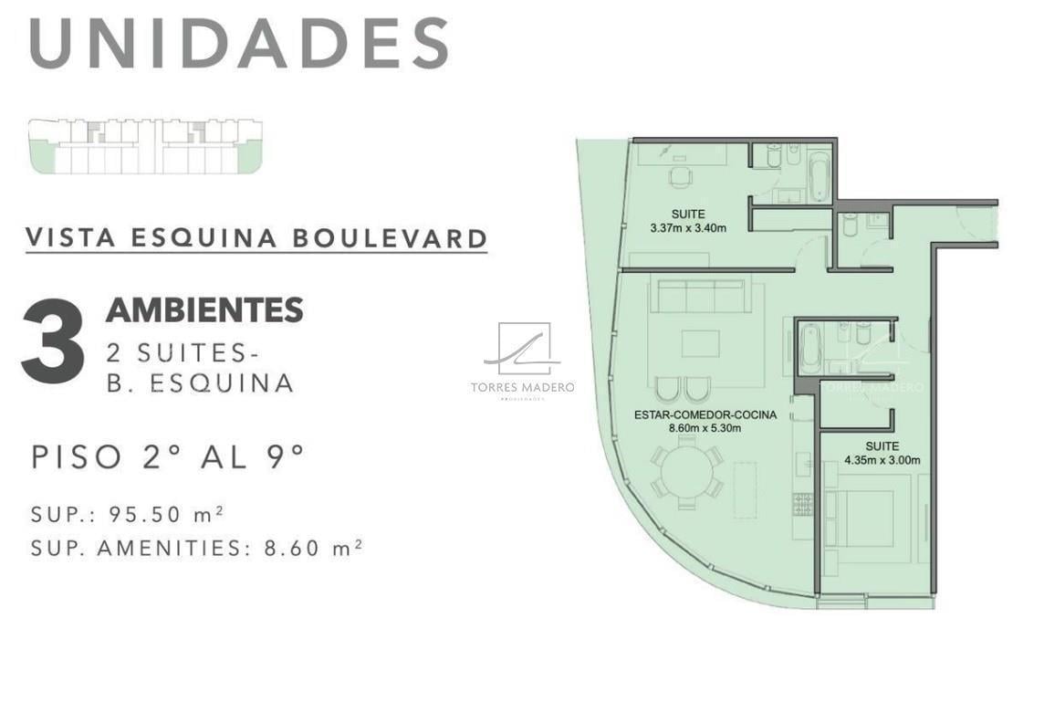 Foto de Departamento de dos dormitorios en esquina en venta en Lumiere, a, imagen 5