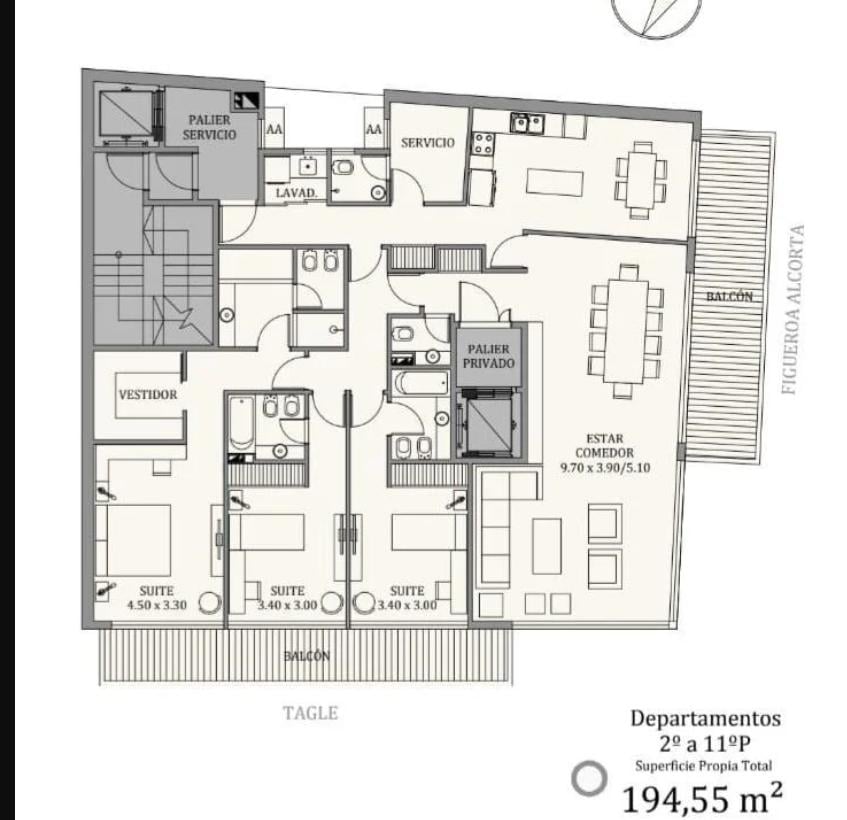VENTA O ALQUILER B° PARQUE 3 DORM EN SUITE 2 COCHERAS