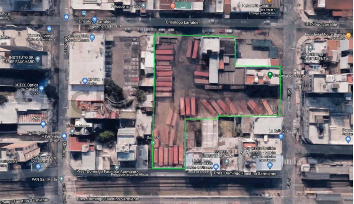EXCLUSIVO LOTE EN EL CENTRO DE MORON !!! IDEAL DESARROLLO.