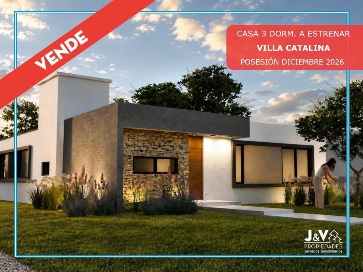 Vendo casa de 3 dormitorios a estrenar en Villa Catalina.