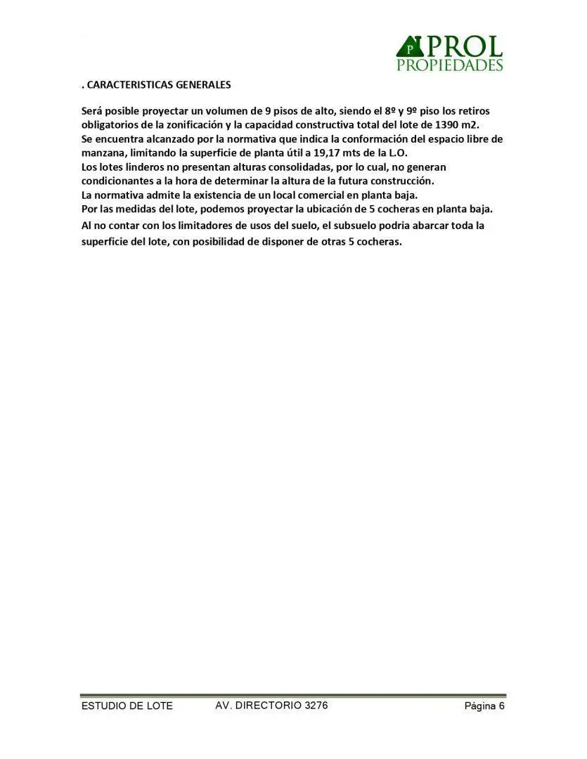 Lote . | av directorio al 3200 4