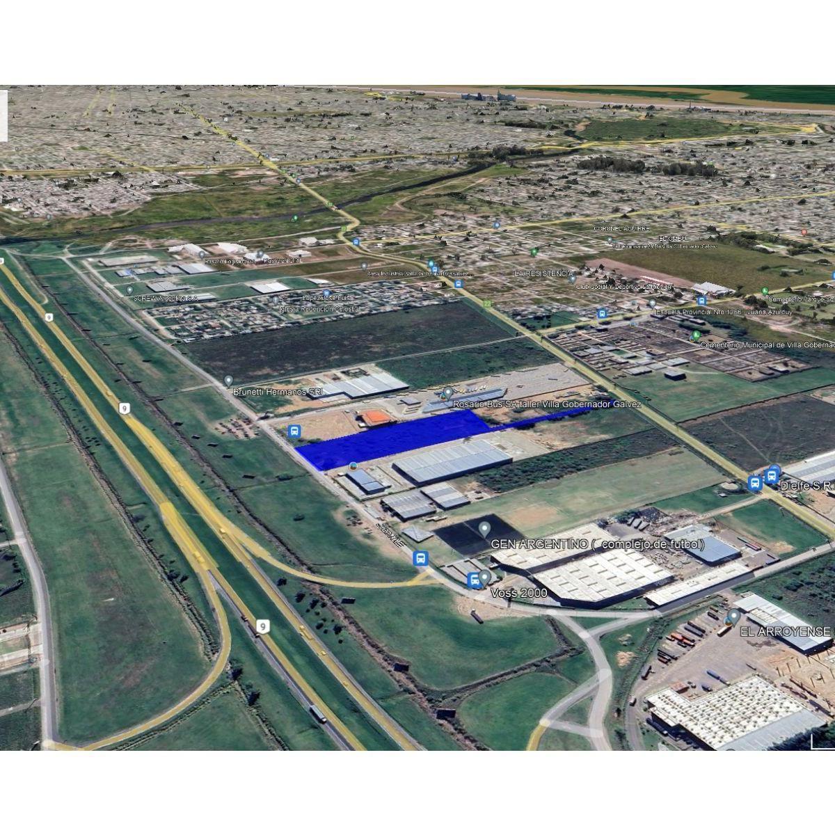 Lote en Venta Sobre Au Rosario - Bs As Zona Industrial 2