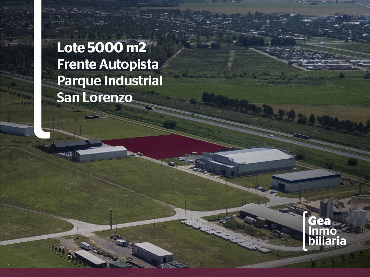Lote EN VENTA 5.000 m2 - FRENTE AUTOPISTA (Rosario- Santa Fe) - SECTOR INDUSTRIAL-  Parque Industria