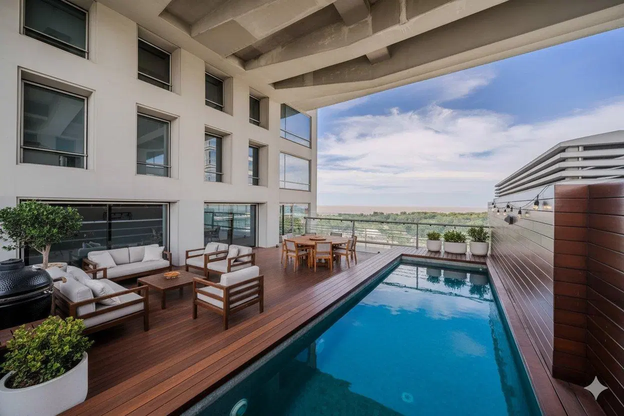 Semipiso AL RÍO - Terraza y Pileta propia 2