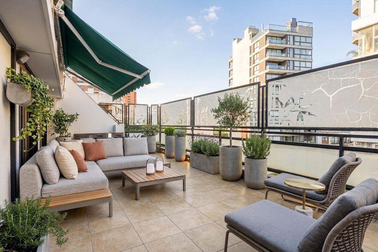 Foto de Gran balcón aterrazado. Jacuzzi· Quincho. Parrilla· 2 Master Suites, imagen 2