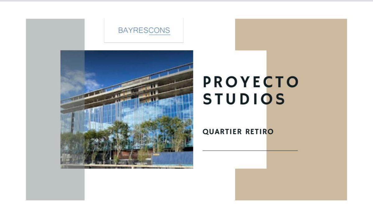 Foto de VENTA – STUDIO – QUARTIER RETIRO, imagen 2