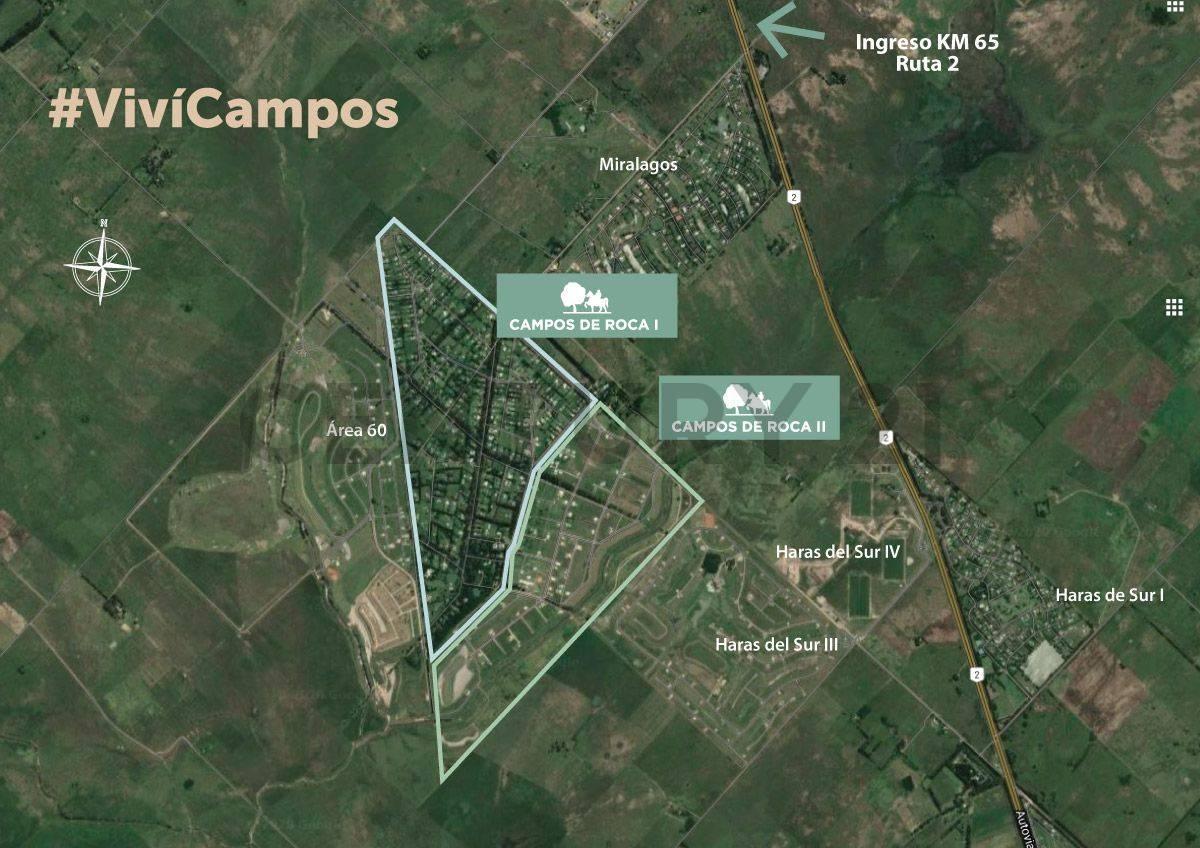 Venta de Lote en Campos de Roca II, Brandsen.Muy buena inversión! En excelente ubicación.A tan ...