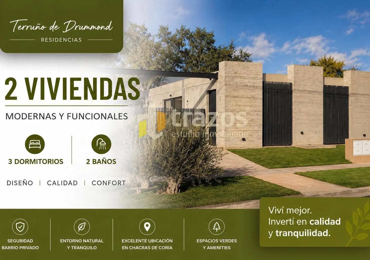 Viviendas a estrenar en Terruños de Drummond 2