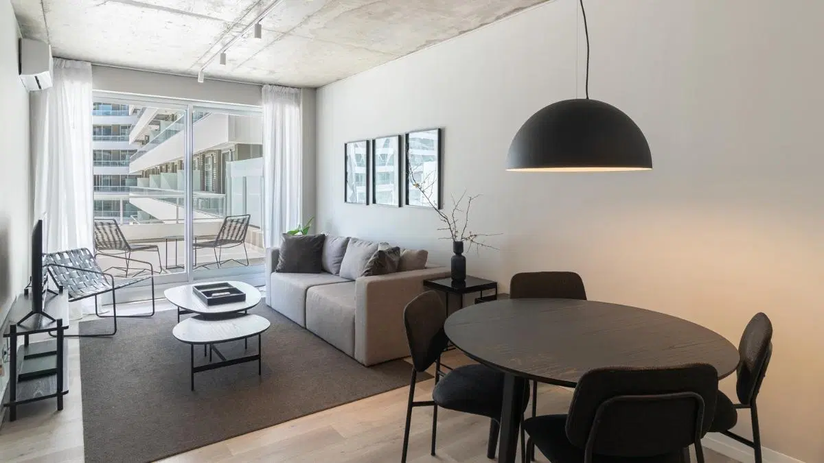 Departamento 2 ambientes en alquiler amoblado con vista a la pileta en Concepción Palermo 3