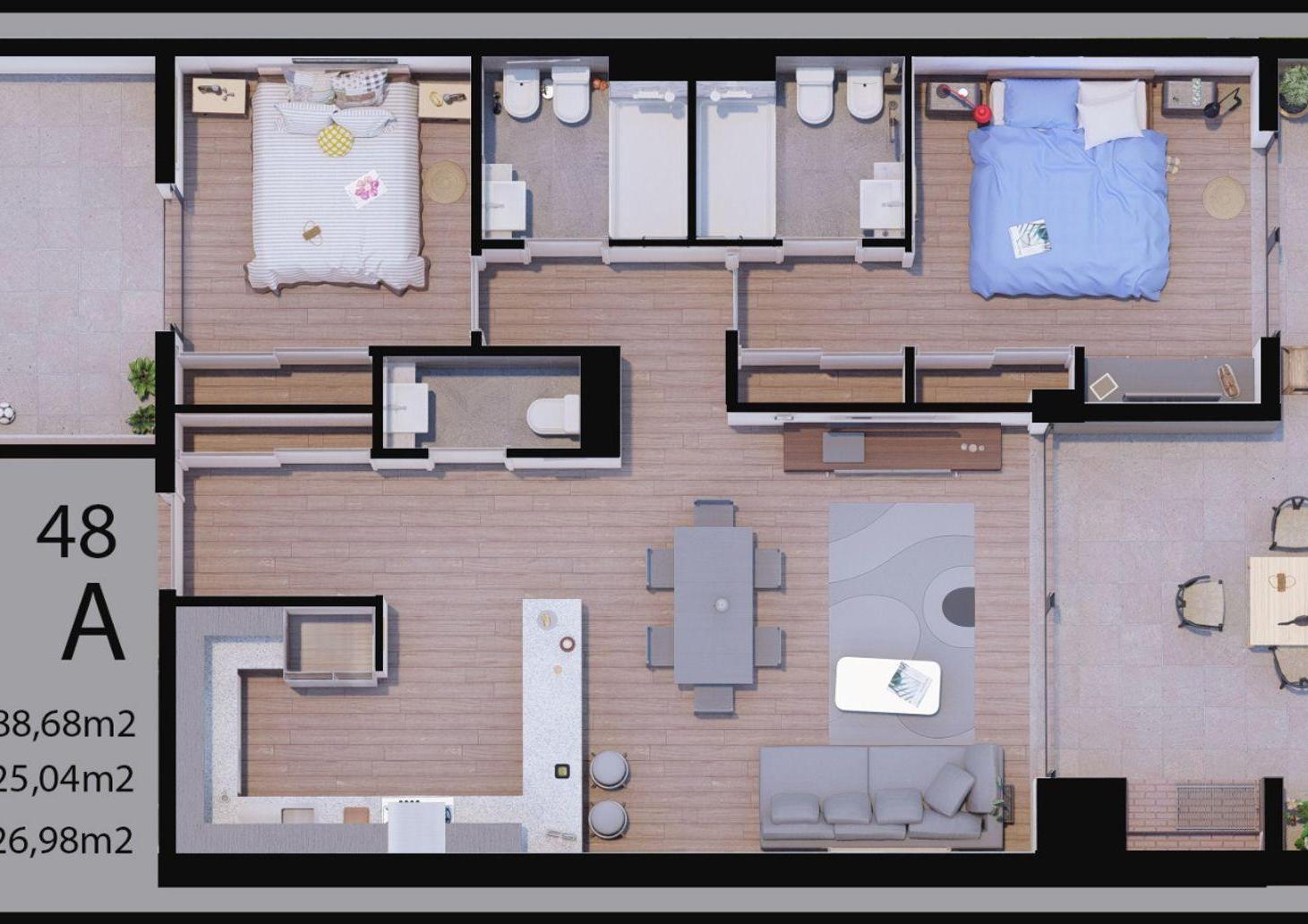 Foto de VENTA DEPARTAMENTO 2 AMBIENTES A ESTRENAR BARRACAS, imagen 5