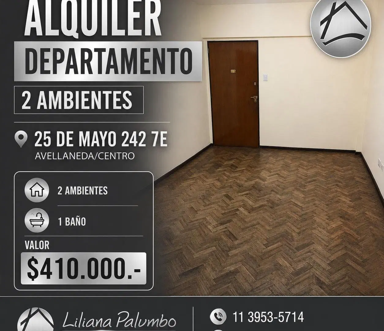 Alquiler Departamento 2 Ambientes 2