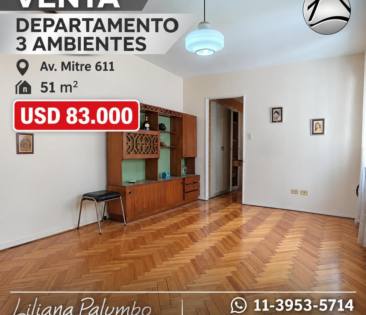 Foto de VENTA DEPARTAMENTO 3 AMBIENTES, imagen 1